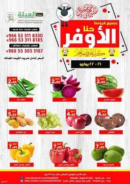 عروض حصاد البساتين اليوم 16 يوليو 2021 الموافق 6 ذو الحجة 1442 حنا الاوفر 6 7204463197