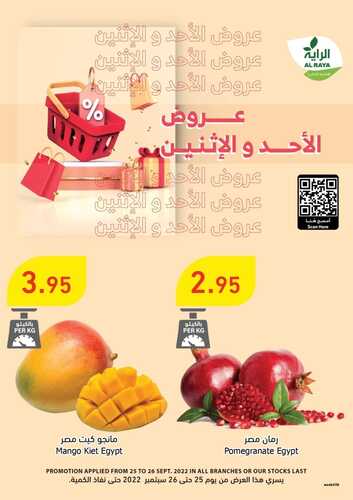 عروض الراية اليوم 25 سبتمبر 2022 الموافق 29 صفر 1444 عروض الأحد & الاثنين 6 4995053137