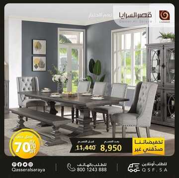 عروض قصر السرايا للمفروشات اليوم 12 يناير 2023 الموافق 19 جمادى الآخرة 1444 حسومات يناير المدهشة 6 2910039433