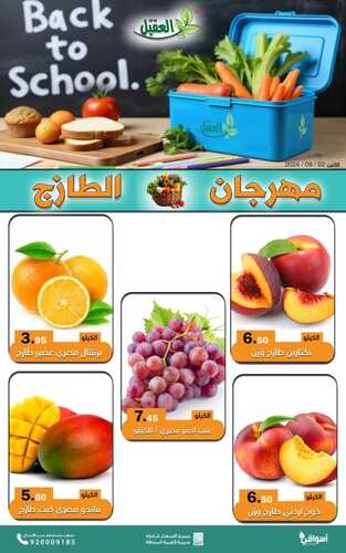 عروض أسواق العقيل بصفحة واحدة اليوم 2 سبتمبر 2024 الموافق 29 صفر 1446 مهرجان الطازج ليوم الاثنين 5 2647613489
