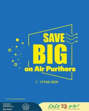 عروض لولو الرياض اليوم الأحد 2 فبراير 2020 - BIG SAVE ON Air Purifiers 2 68711006