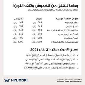 عروض شركة هيونداي السعودية للسيارات اليوم الجمعة 1 يناير 2021 - Happy New Year 5 2558883162