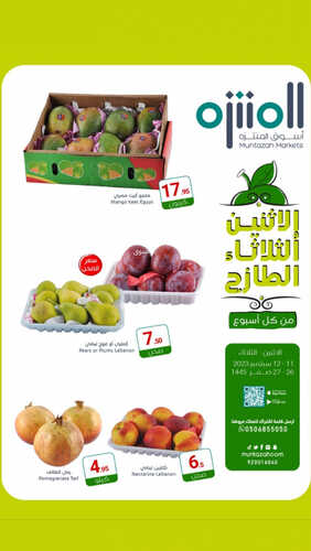 عروض أسواق المنتزه اليوم 11-9-2023 الموافق 26 صفر 1445 عروض الاثنين & الثلاثاء 2 4707417121
