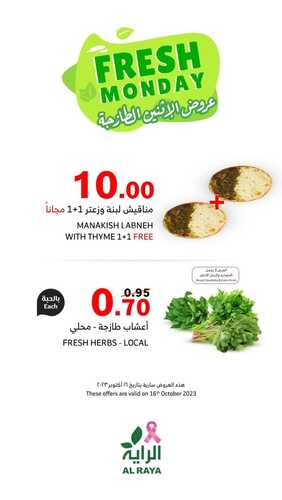 عروض الراية اليوم 16-10-2023 الموافق 1 ربيع الثاني 1445 عروض الاثنين الطازجة 8 كذلك عروض الراية