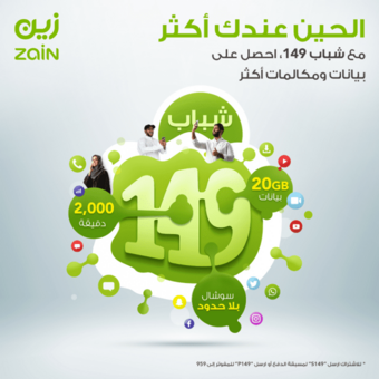 عروض زين للاتصالات اليوم 16 فبراير 2020 الموافق 22 جمادى الثاني 1441 لا يحدك شي 5 3 3