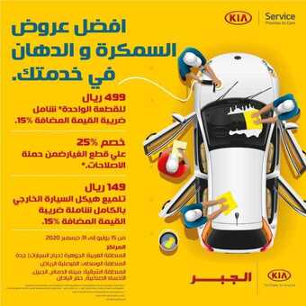 عروض السيارات : شركة كيا الجبر السيارات اليوم الخميس 27 أغسطس 2020 - عروض الصيانة المجانية 1 عروض السيارات