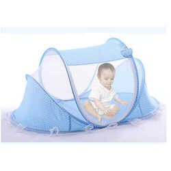 ناموسية الطفل الوردية والازرق قابلة للطي والتنقل 3 baby mosquito net 500x500 1